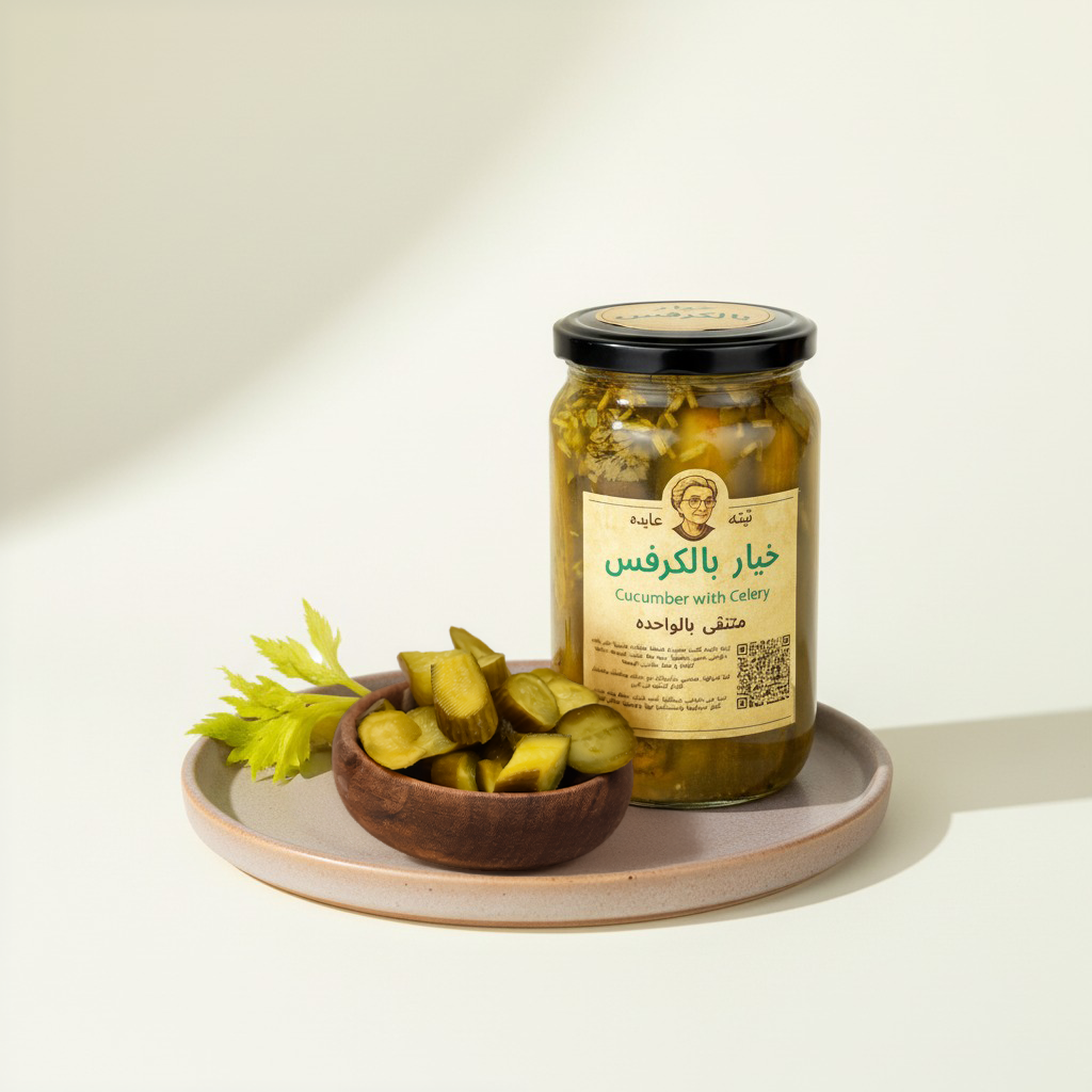 Low-Salt Cucumbers with Celery