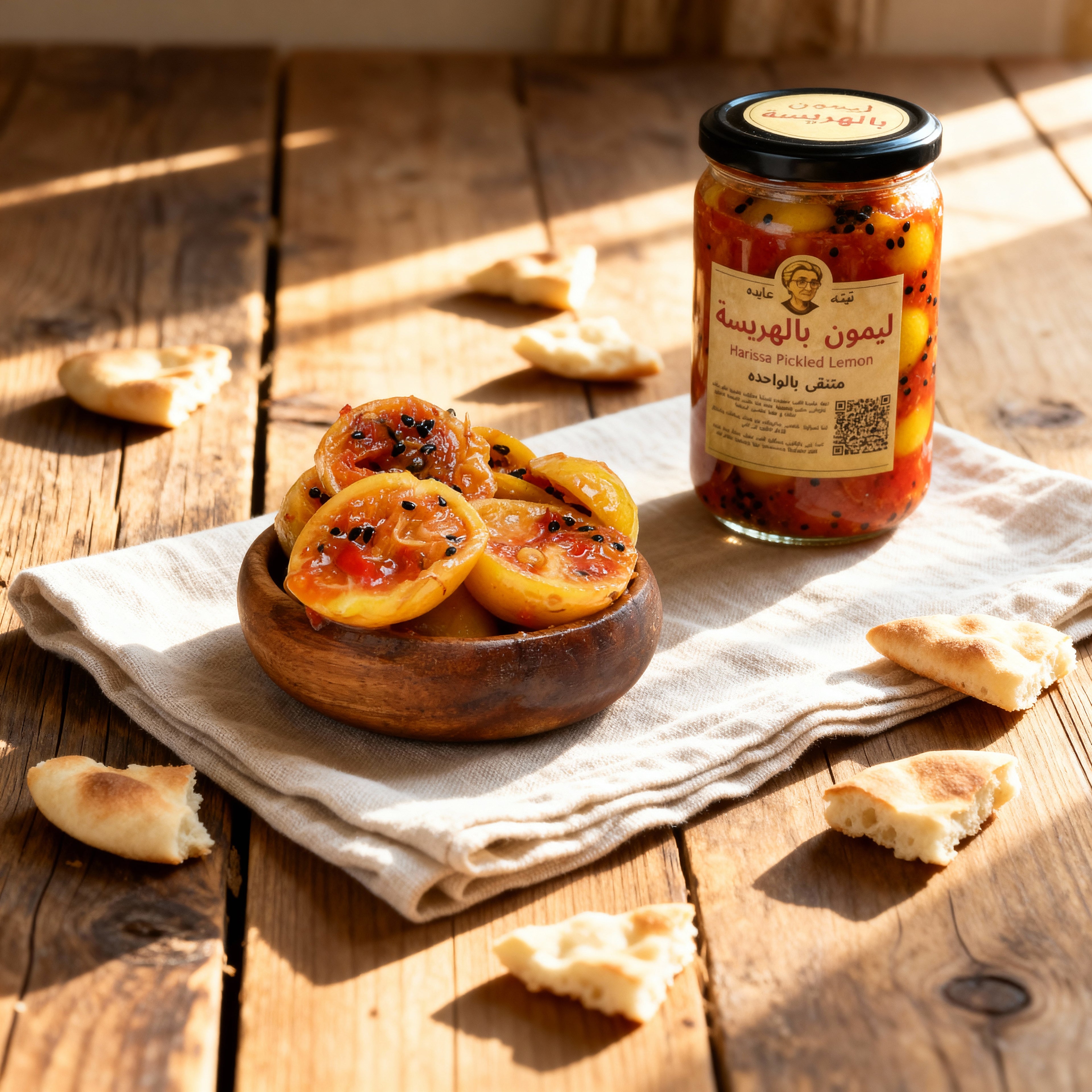Half-Preserved Lemons with Harissa