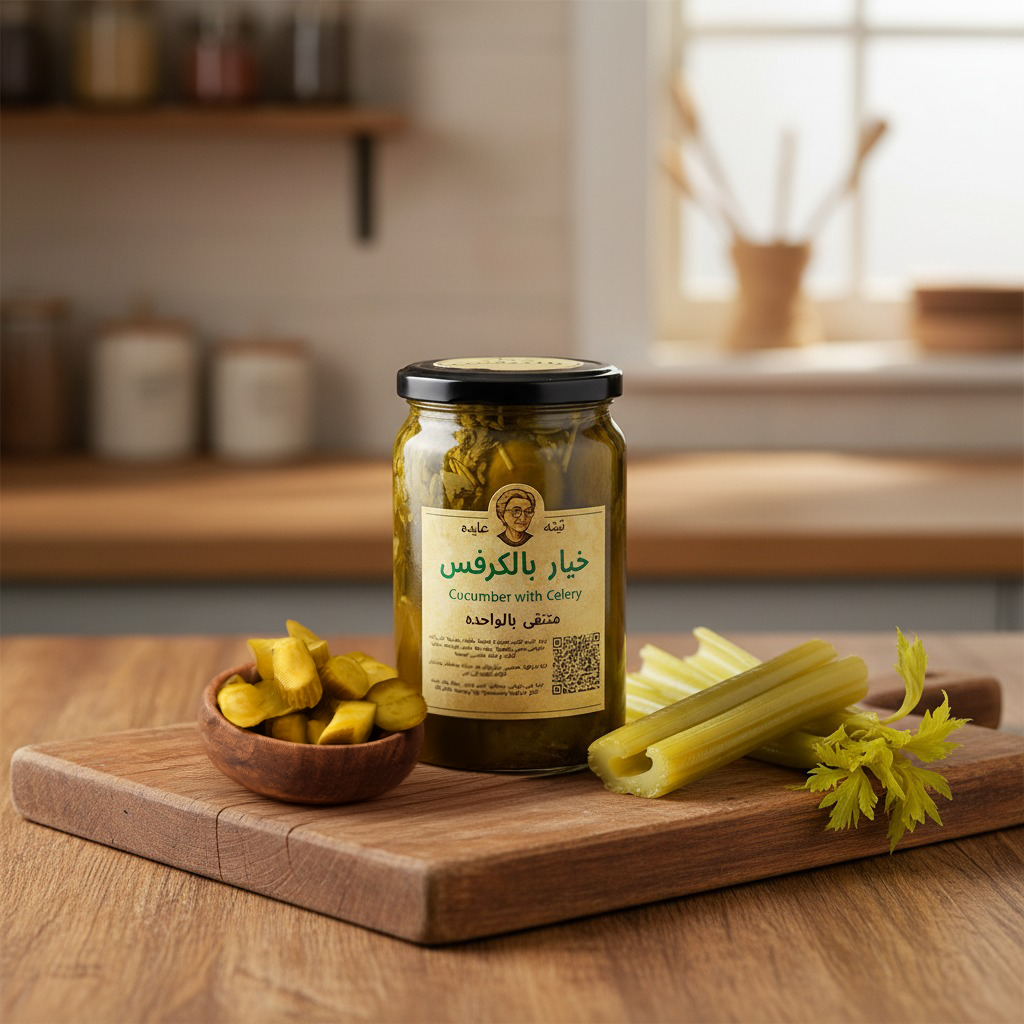 Low-Salt Cucumbers with Celery
