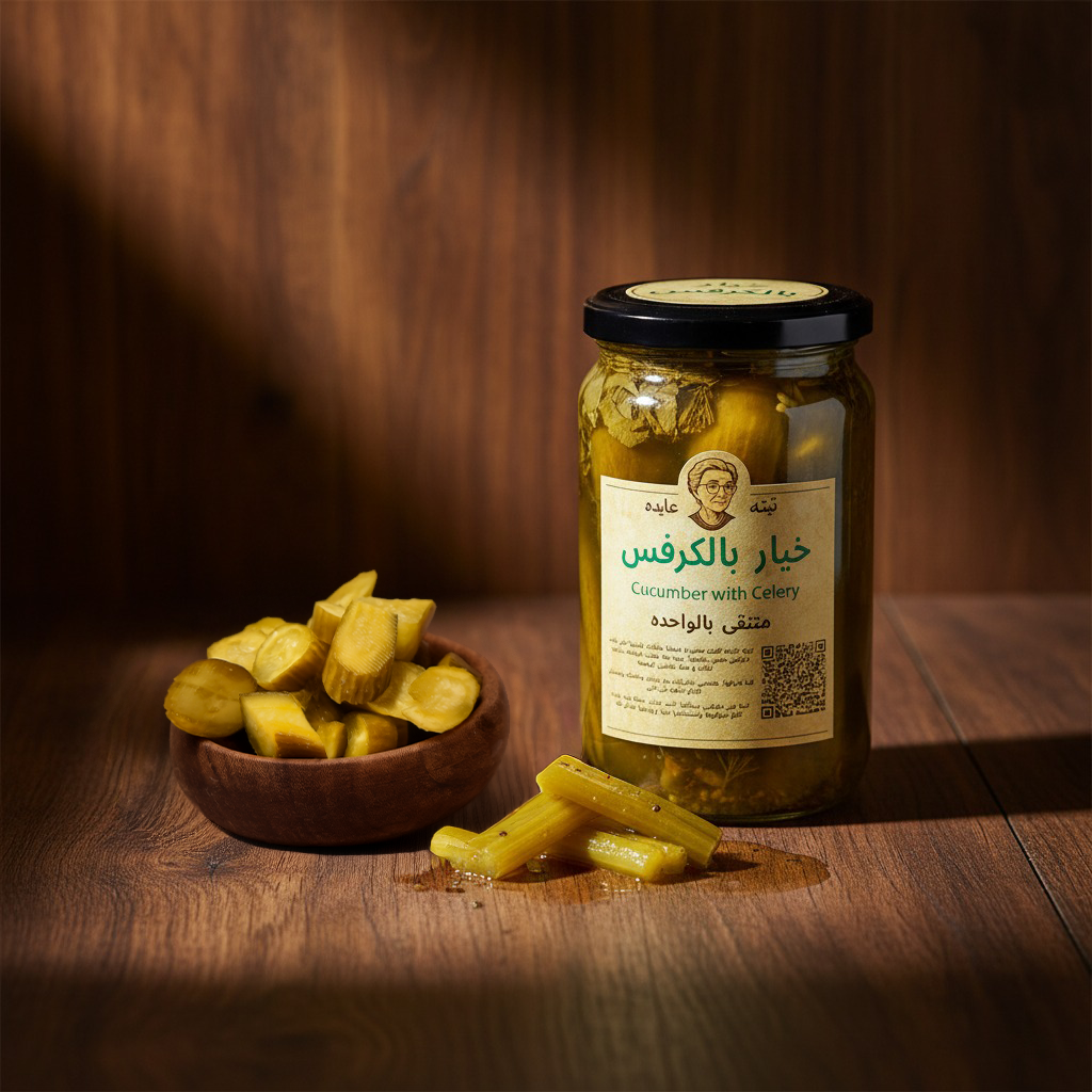 Low-Salt Cucumbers with Celery