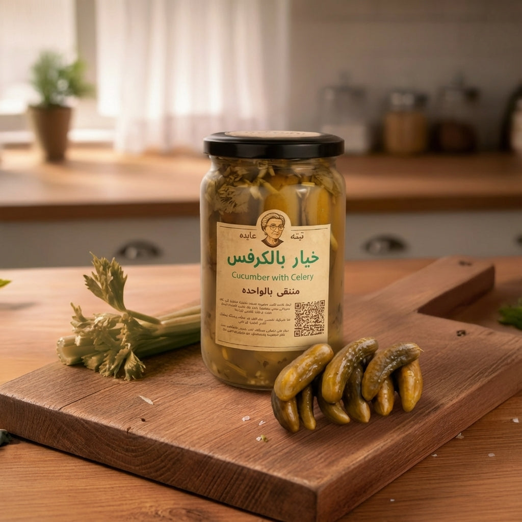Low-Salt Cucumbers with Celery
